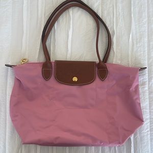 Longchamp pink medium sized tote